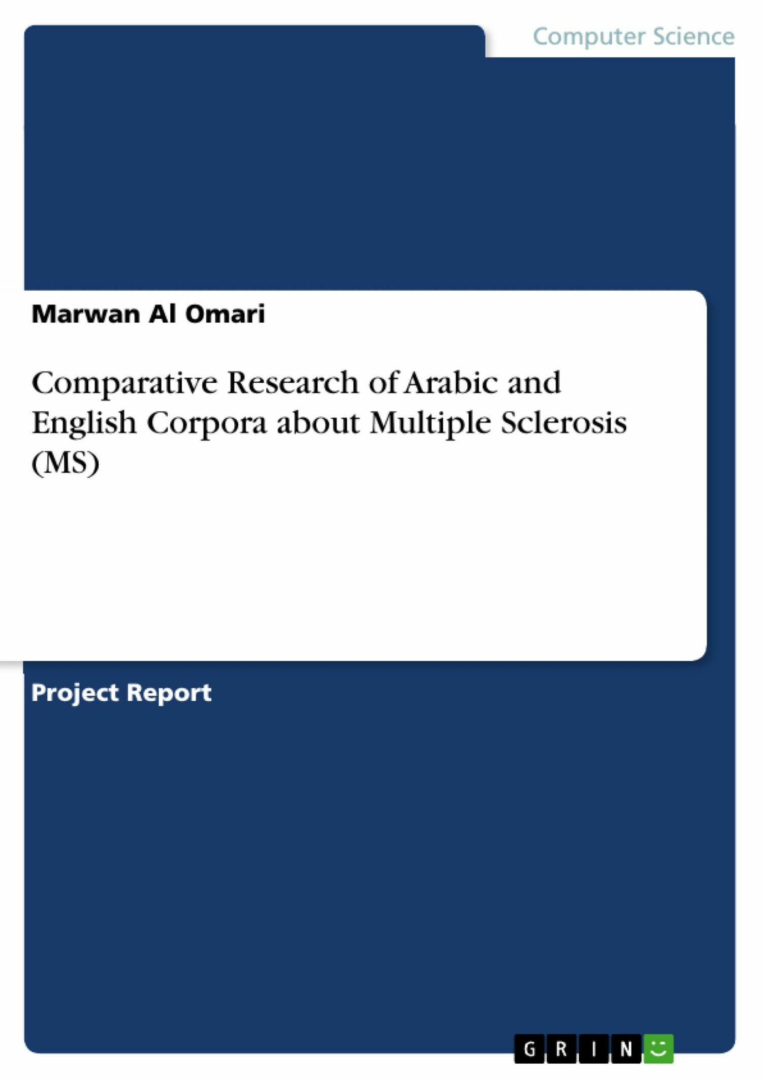 Cover Comparative Research of Arabic and English Corpora about Multiple Sclerosis (MS)