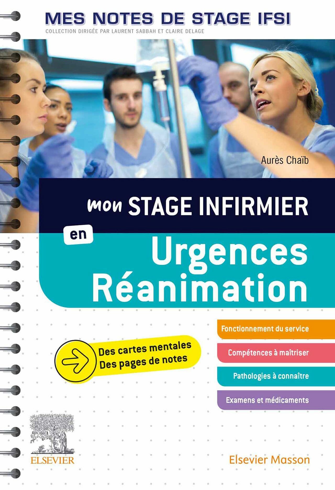 Cover Mon stage infirmier en Urgences-Réanimation. Mes notes de stage IFSI