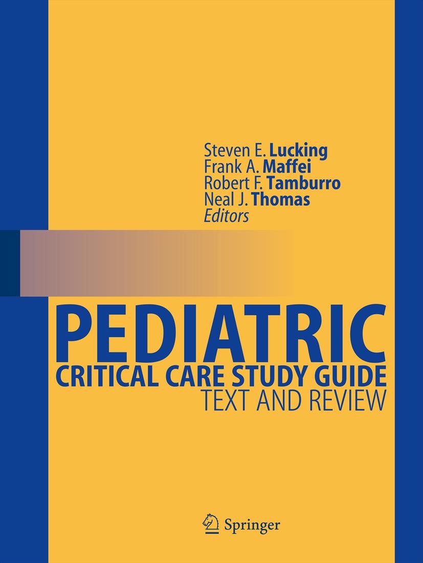 Cover Pediatric Critical Care Study Guide