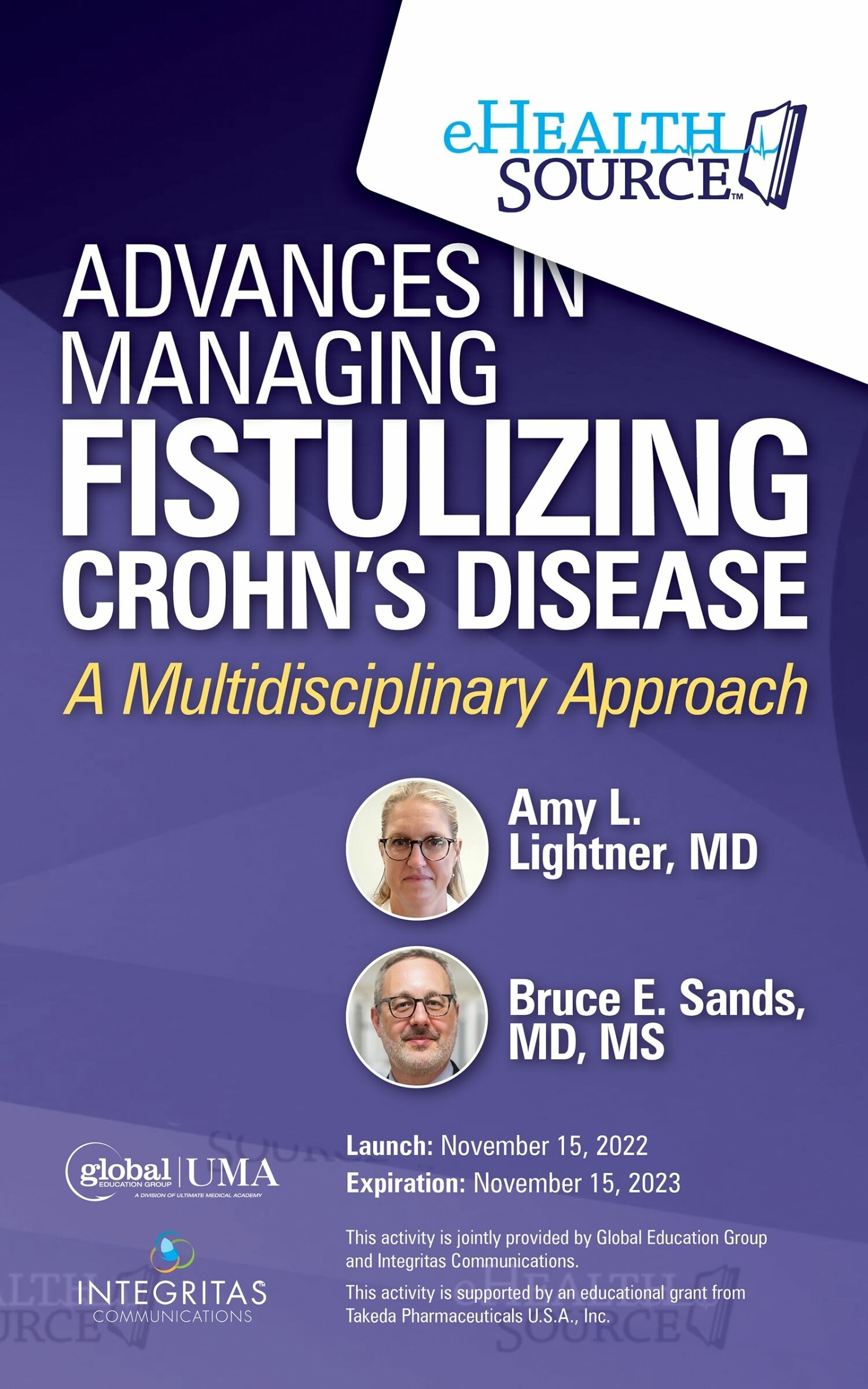 Cover Advances in Managing Fistulizing Crohn's Disease