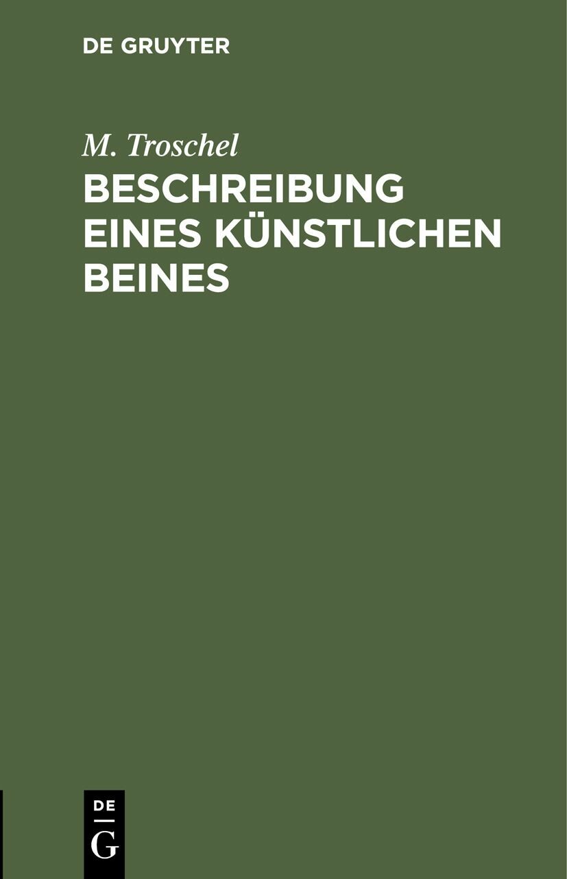 Beschreibung eines künstlichen Beines