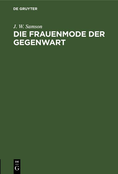 Cover Die Frauenmode der Gegenwart