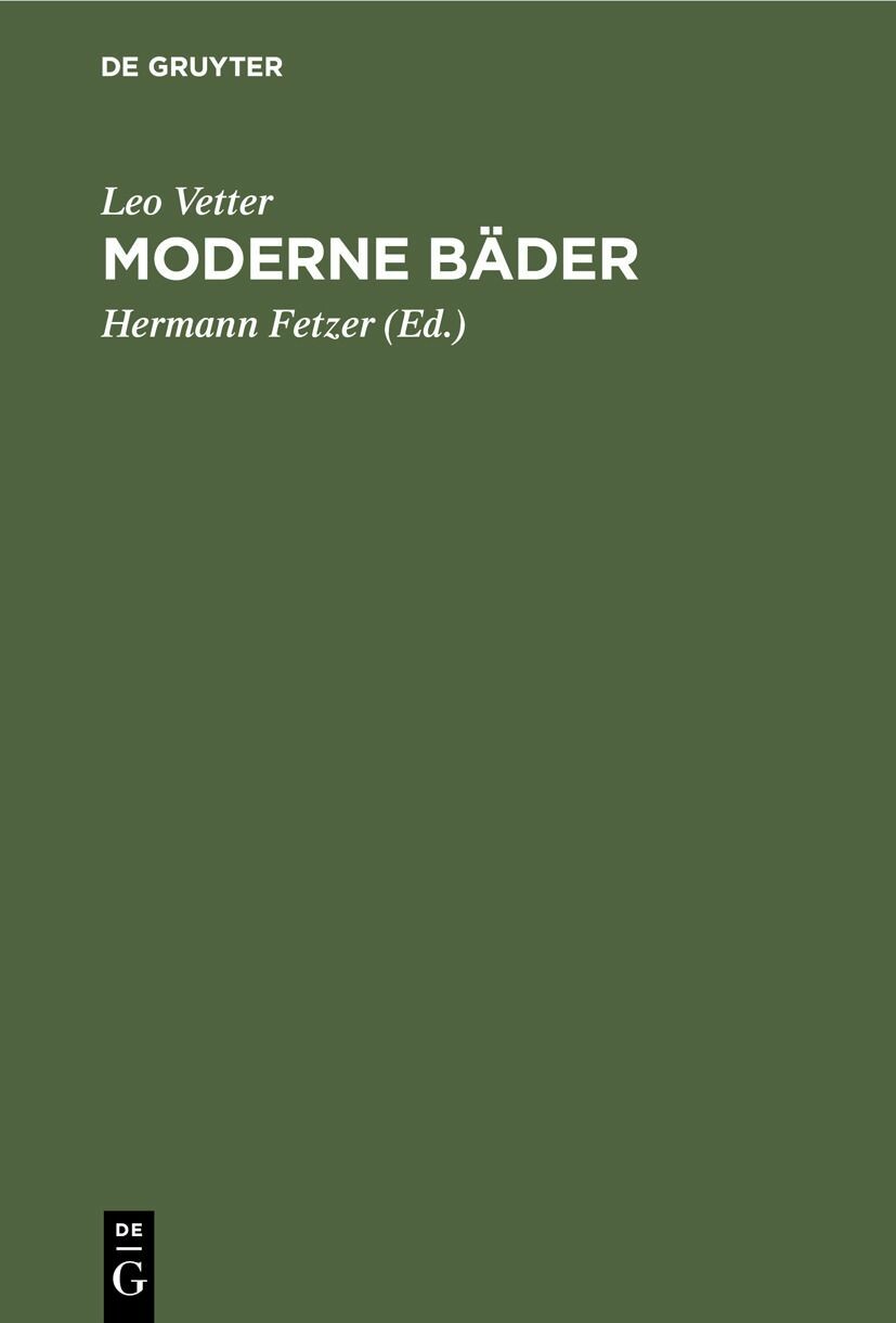 Cover Moderne Bäder