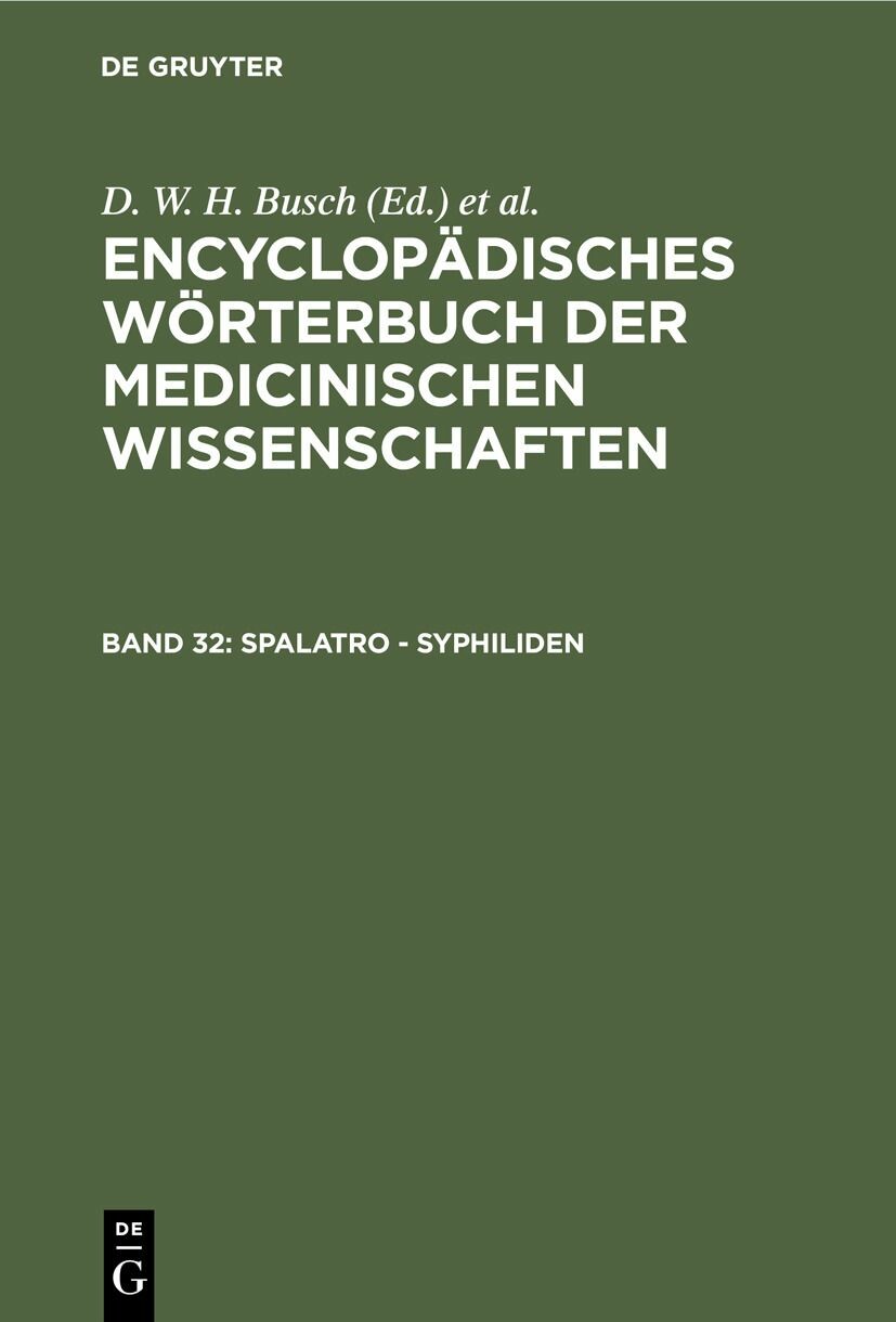 Cover Spalatro - Syphiliden