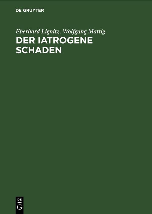 Cover Der iatrogene Schaden