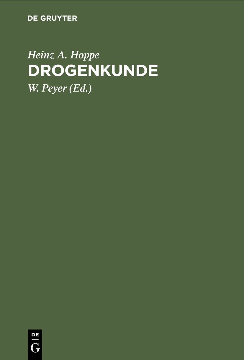 Cover Drogenkunde