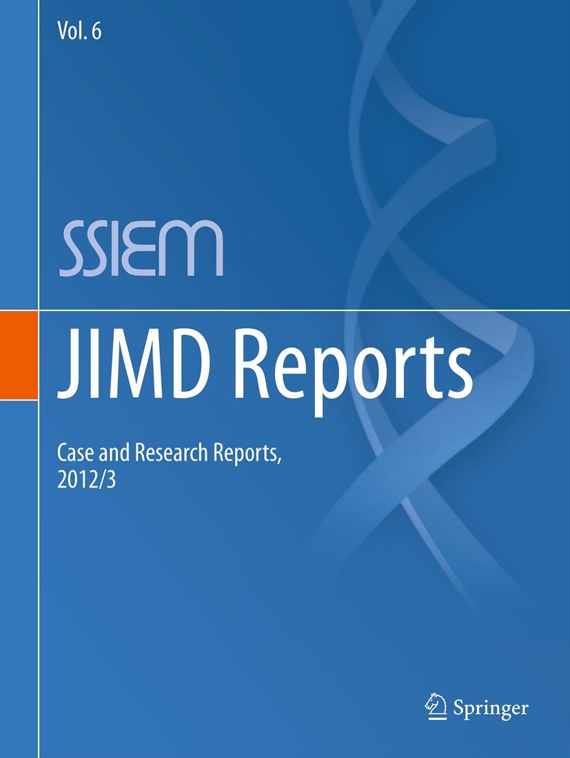 Cover JIMD Reports - Case and Research Reports, 2012/3