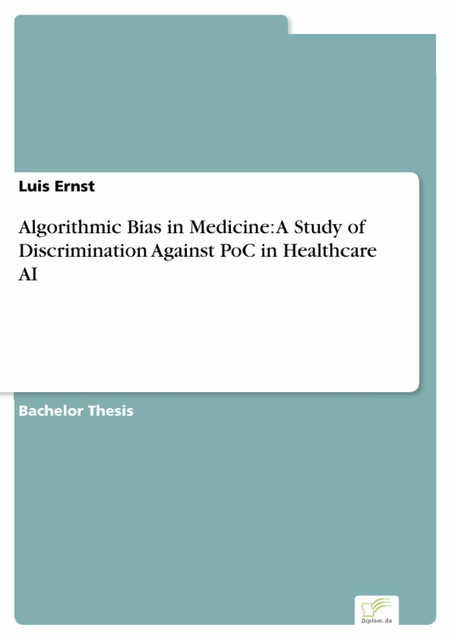 Cover Algorithmic Bias in Medicine: A Study of Discrimination Against PoC in Healthcare AI