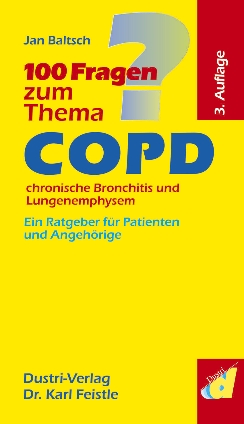Cover 100 Fragen zum Thema COPD, chronische Bronchitis und Lungenemphysem (3. Auflage)