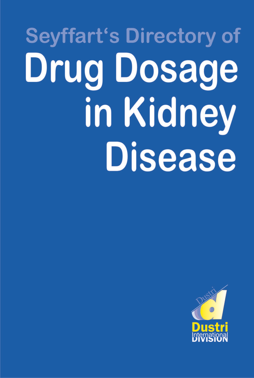 Cover Seyffart's Directory of Drug Doasage in Kidney Disease