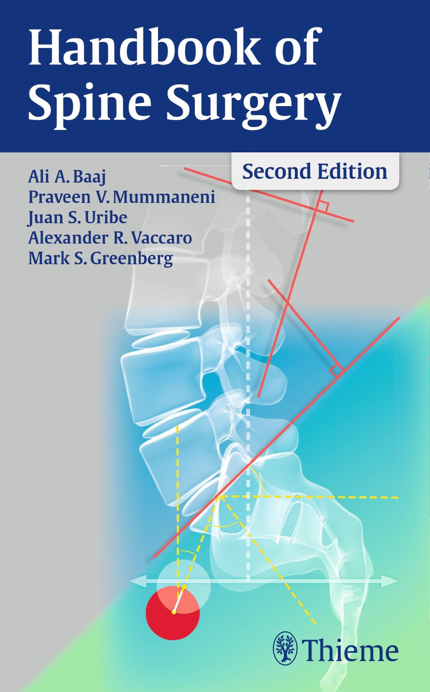 Cover Handbook of Spine Surgery