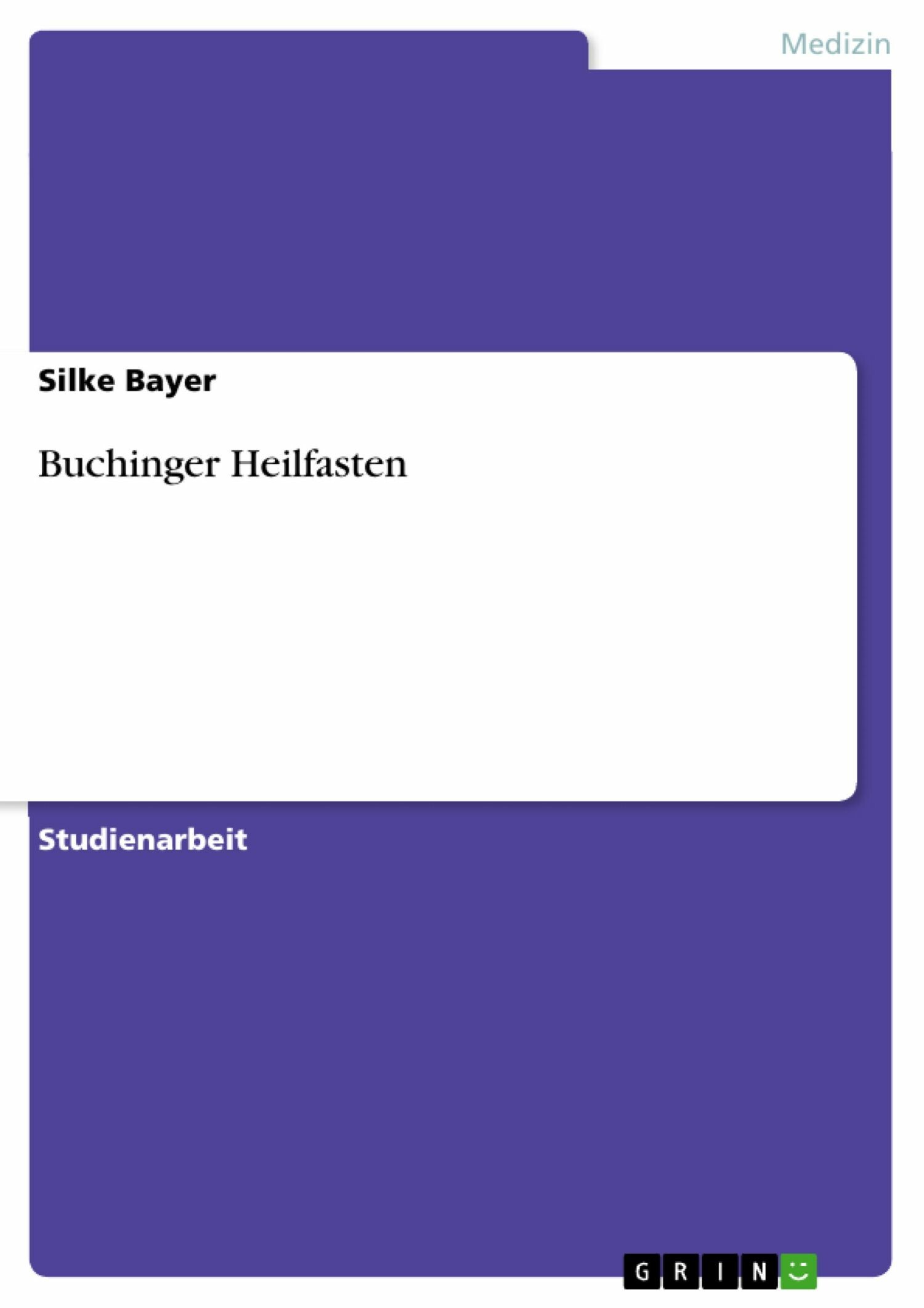 Buchinger Heilfasten