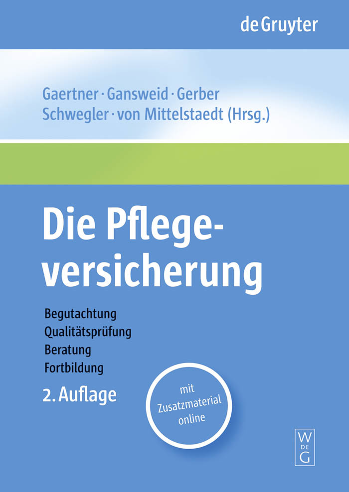 Cover Die Pflegeversicherung