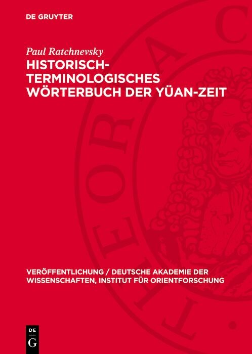 Historisch-terminologisches Wörterbuch der Yüan-Zeit