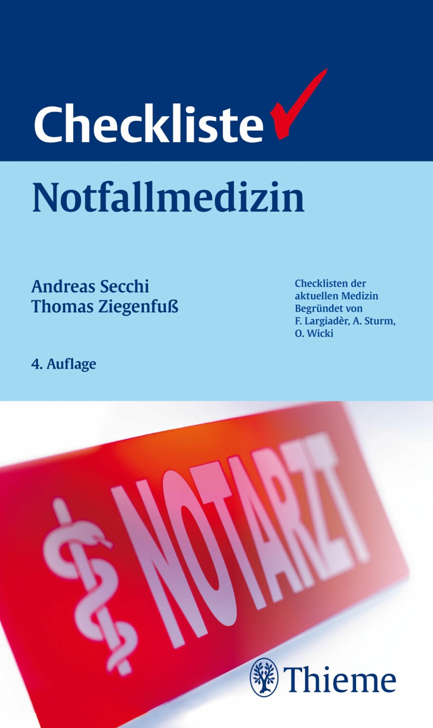 Cover Checkliste Notfallmedizin