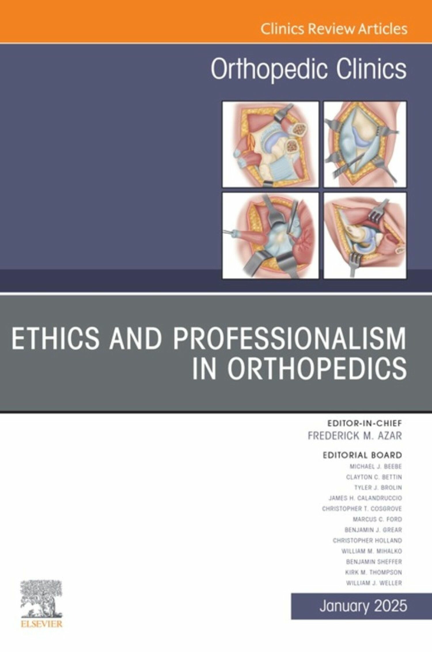 Cover Ethics and Professionalism in Orthopedics, An Issue of Orthopedic Clinics