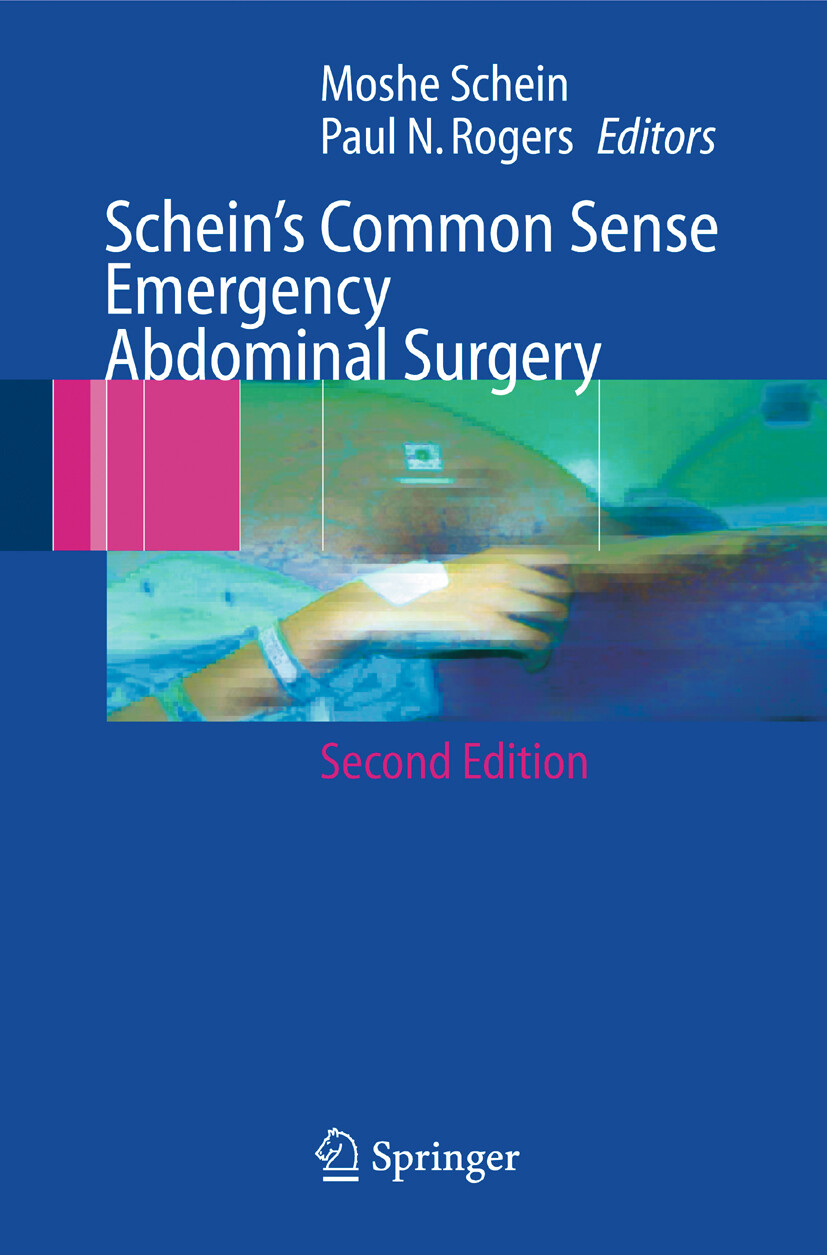 Cover Schein's Common Sense Emergency Abdominal Surgery