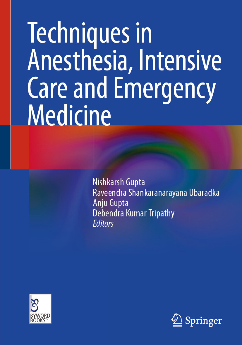Cover Techniques in Anesthesia, Intensive Care and Emergency Medicine