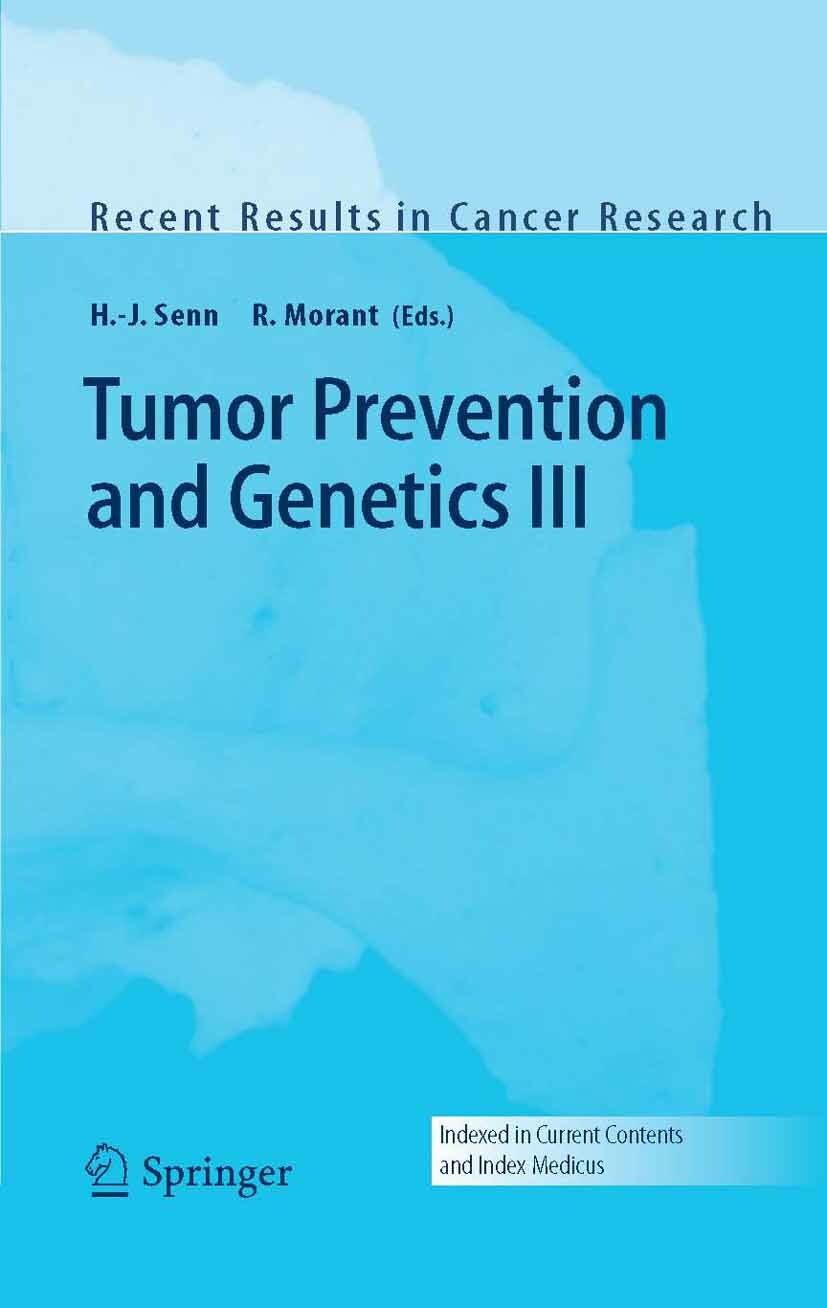 Cover Tumor Prevention and Genetics III