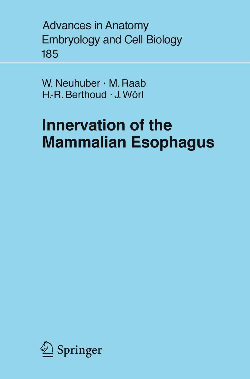 Cover Innervation of the Mammalian Esophagus