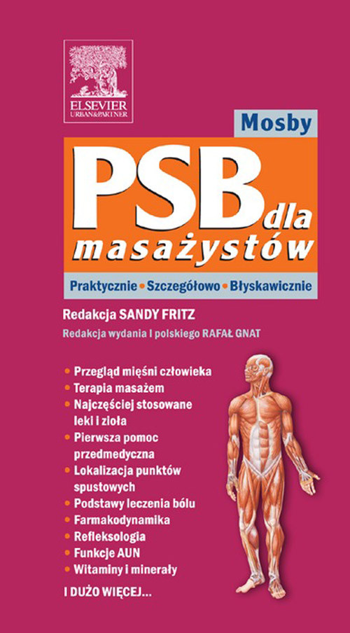 Cover PSB dla masazystów Mosby. PRAKTYCZNIE SZCZEGÓLOWO BLYSKAWICZNIE