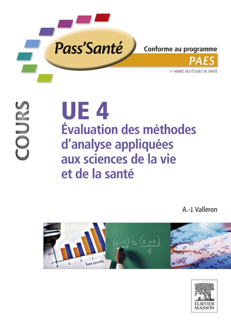 Cover UE 4 - Évaluation des méthodes d'analyse appliquées aux sciences de la vie et de la santé