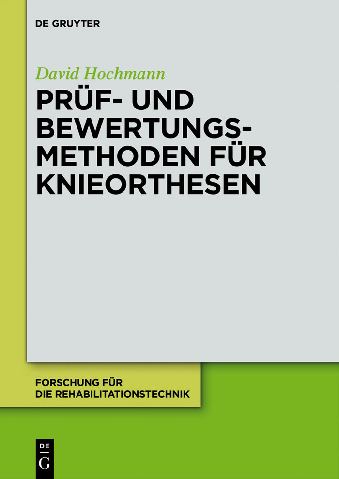 Cover Prüf- und Bewertungsmethoden für Knieorthesen