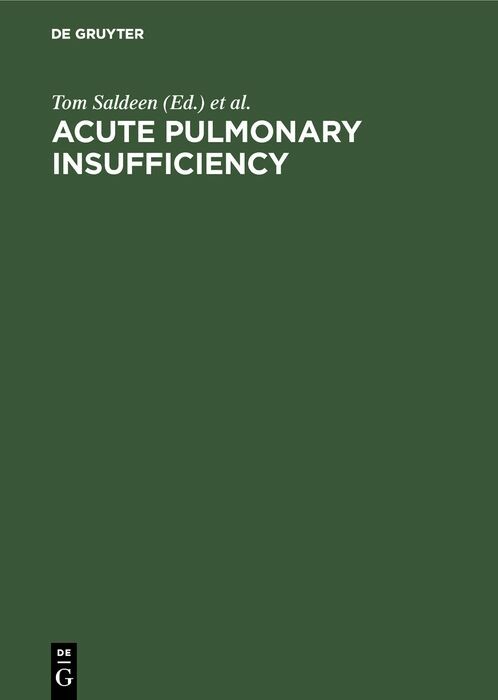 Cover Acute pulmonary insufficiency