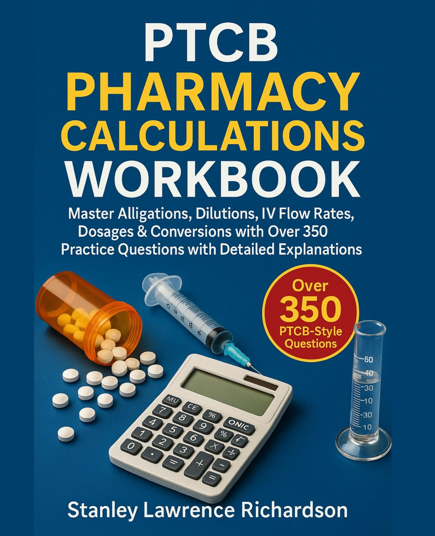 Cover PTCB Pharmacy Calculations Workbook