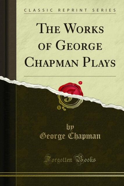 Cover Works of George Chapman Plays