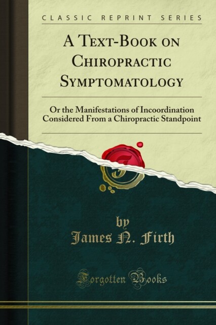 Cover Text-Book on Chiropractic Symptomatology