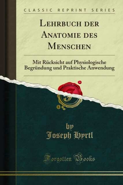 Lehrbuch der Anatomie des Menschen