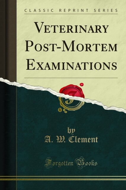Cover Veterinary Post-Mortem Examinations