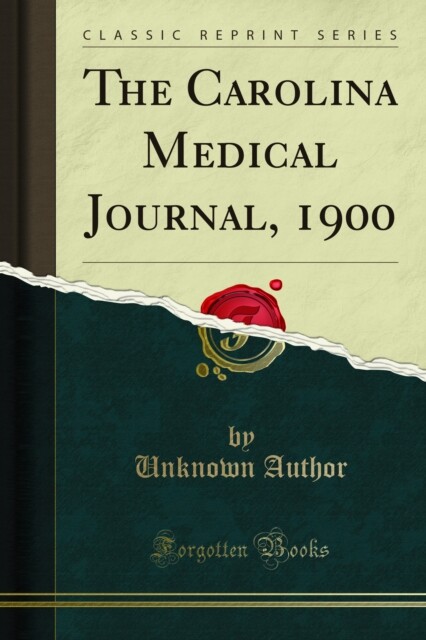 Carolina Medical Journal, 1900