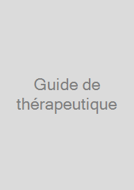 Cover Guide de thérapeutique