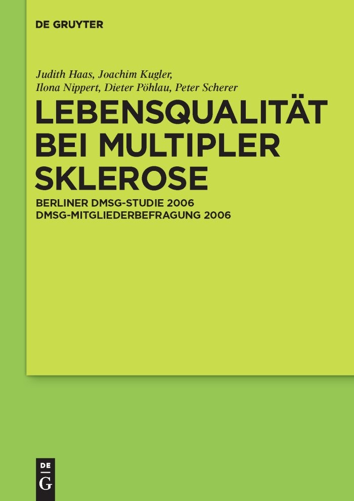 Cover Lebensqualität bei Multipler Sklerose