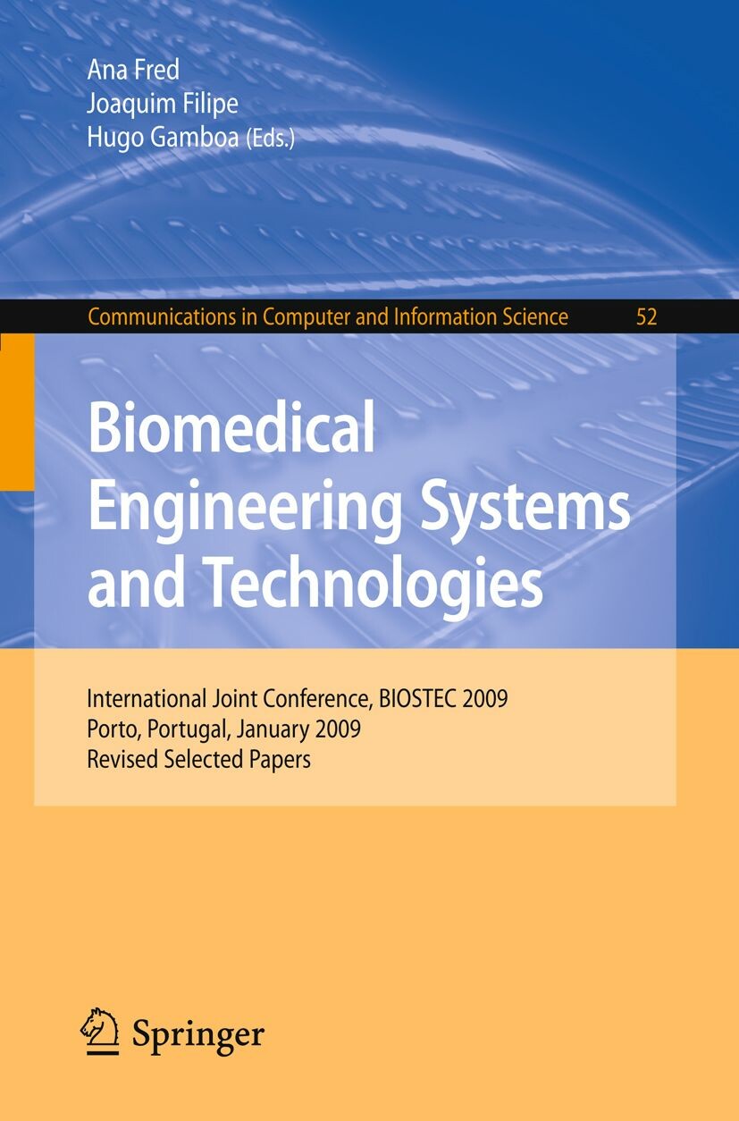 Cover Biomedical Engineering Systems and Technologies