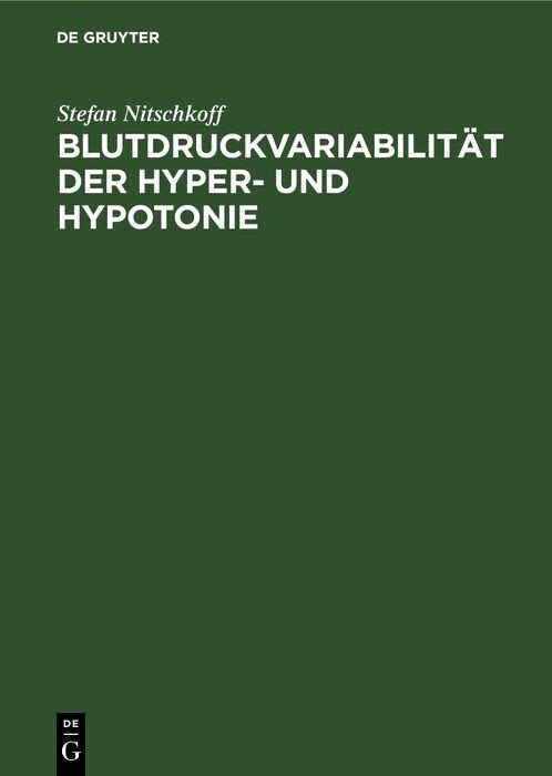 BlutdruckvariabilitÃ¤t der Hyper- und Hypotonie