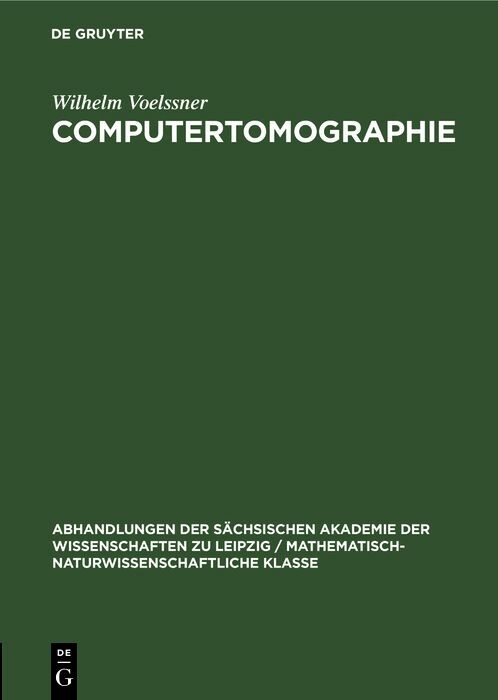 Cover Computertomographie