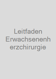 Cover Leitfaden Erwachsenenherzchirurgie