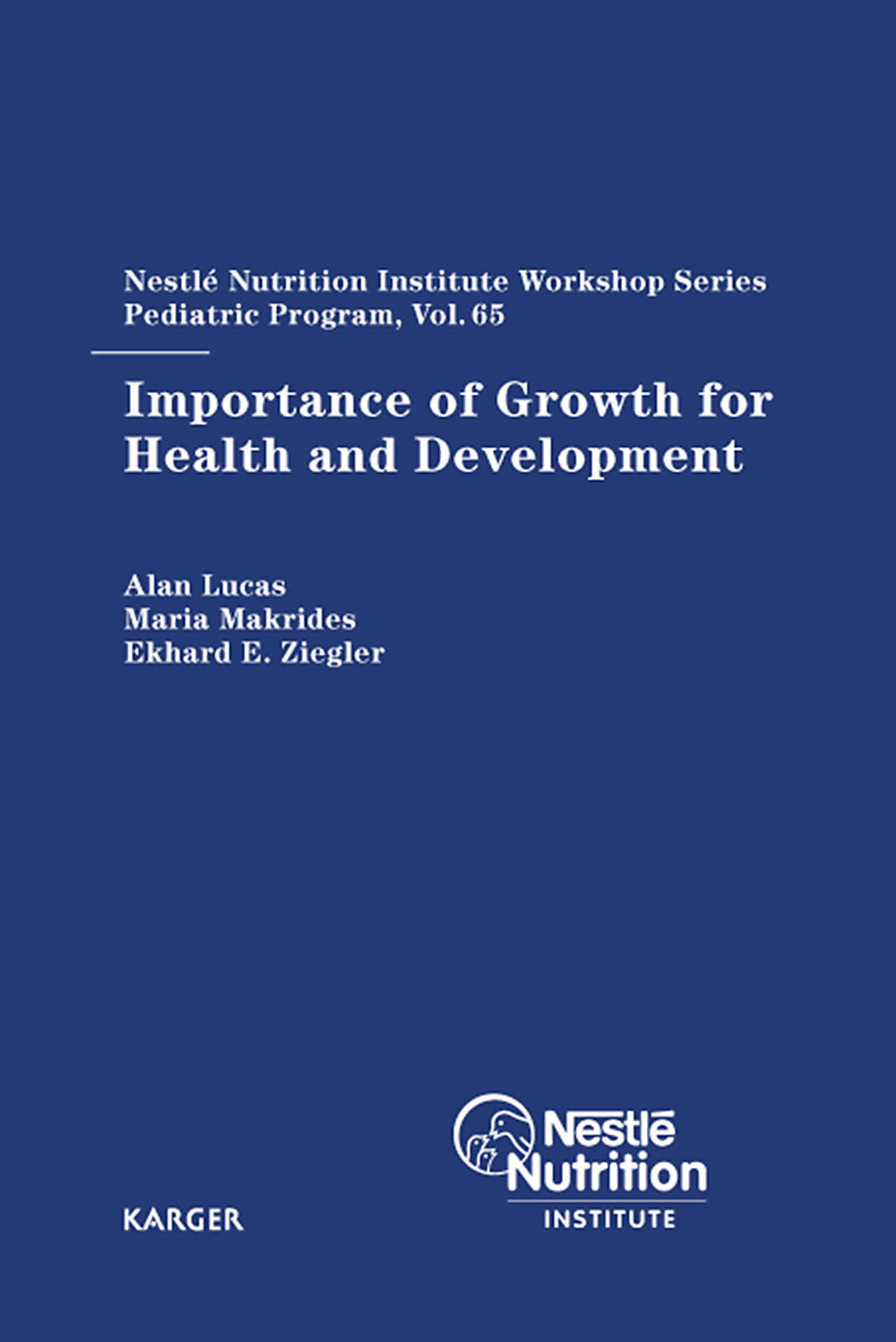 Cover Importance of Growth for Health and Development