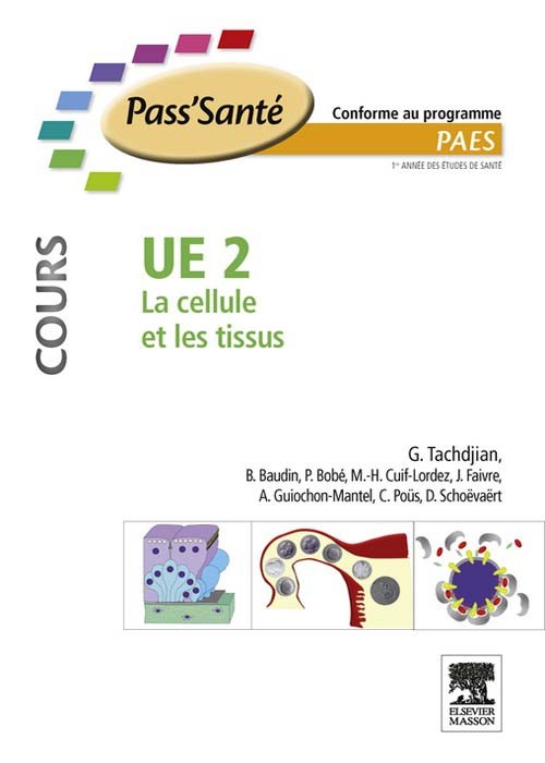 Cover UE 2 - La cellule et les tissus - Cours