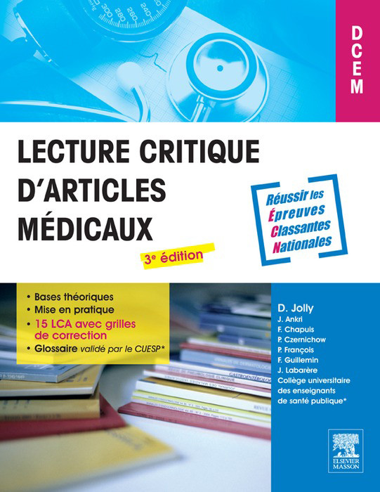 Cover Lecture critique d'articles médicaux