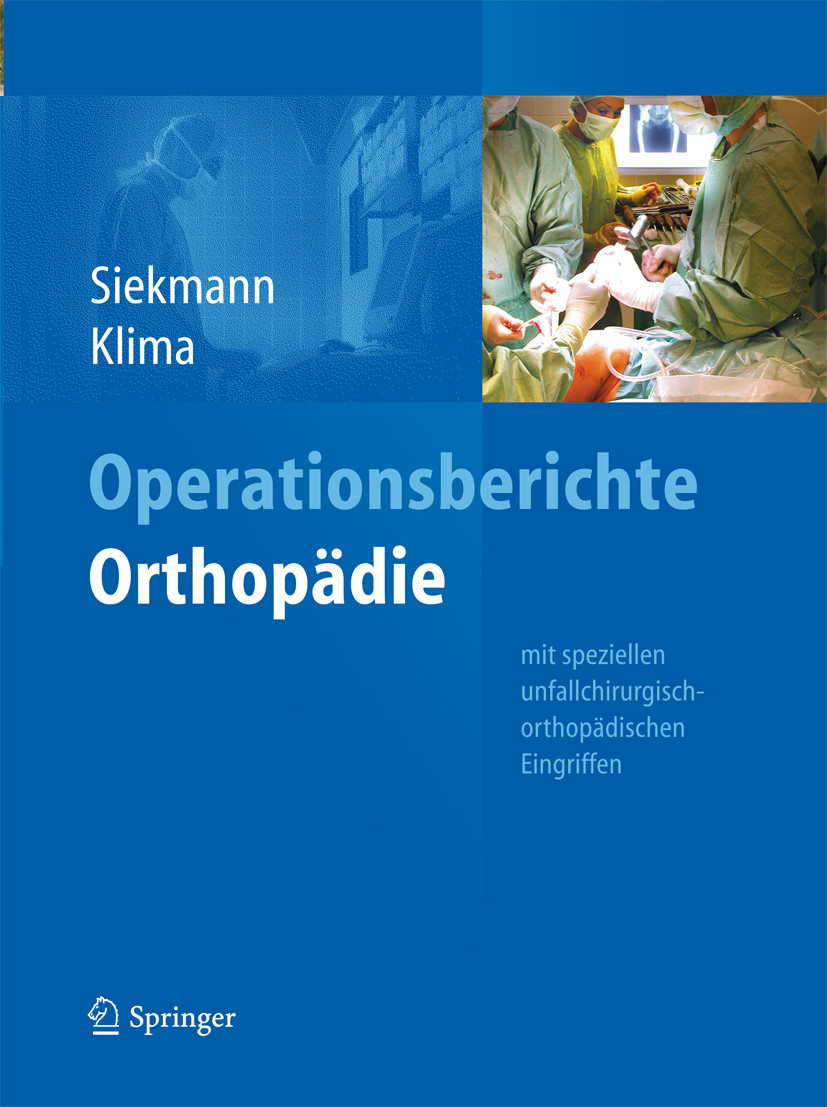 Cover Operationsberichte Orthopädie