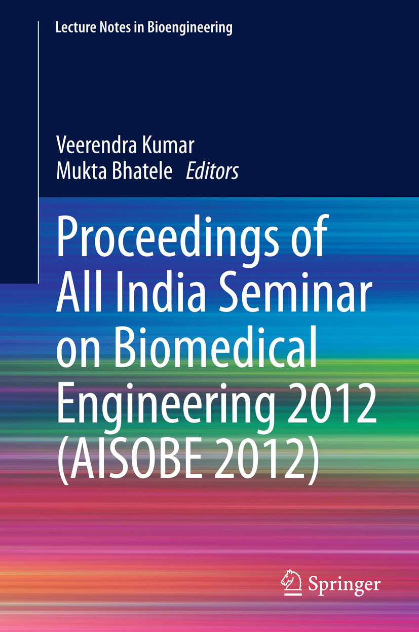 Cover Proceedings of All India Seminar on Biomedical Engineering 2012 (AISOBE 2012)