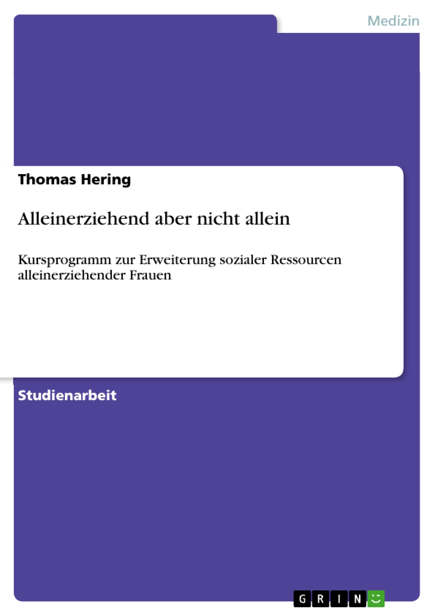 Cover Alleinerziehend aber nicht allein
