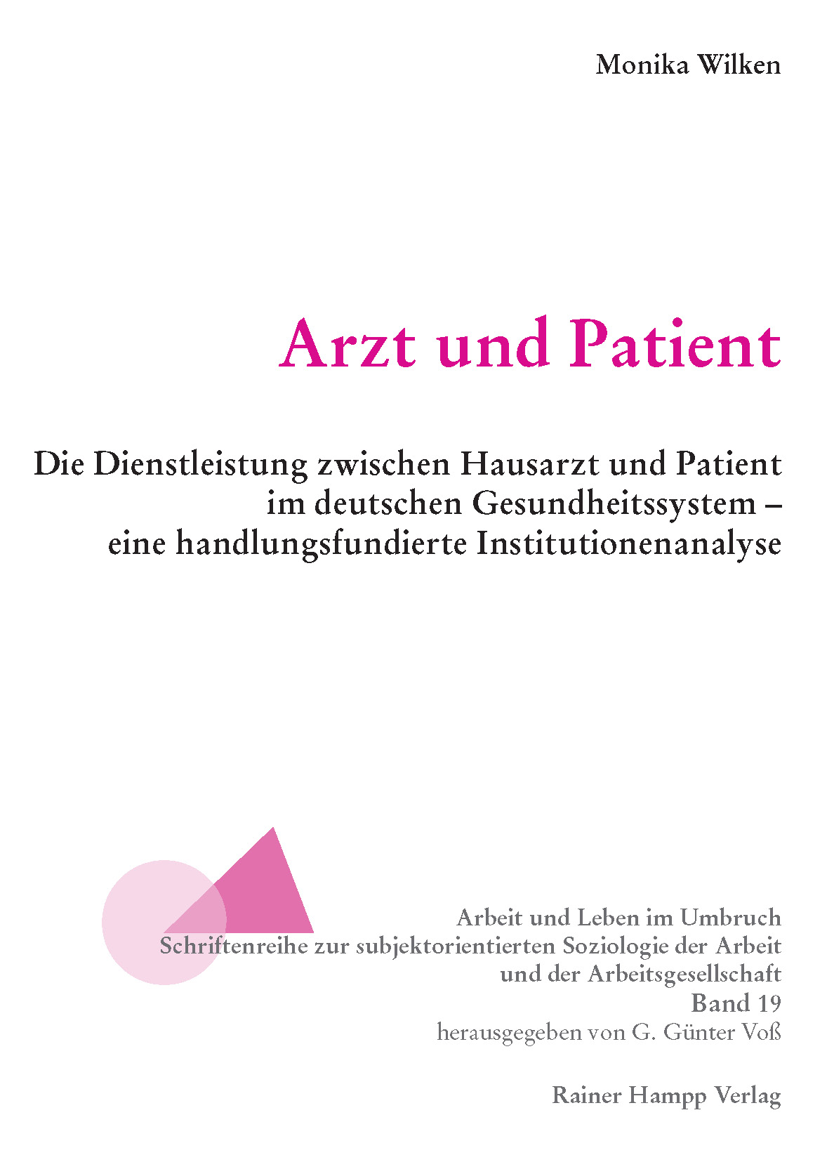Cover Arzt und Patient