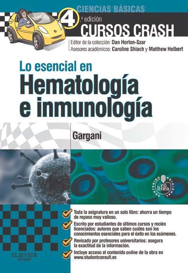 Cover Lo esencial en Hematología e inmunología + Studentconsult en español