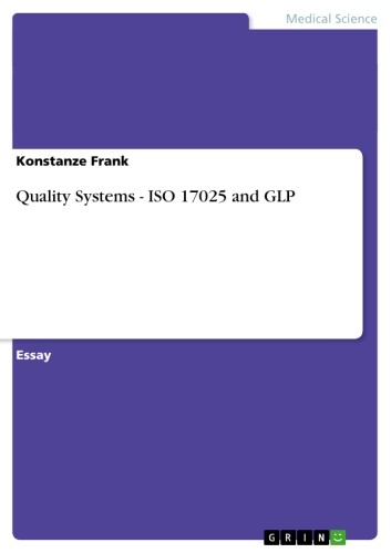 Cover Quality Systems - ISO 17025 and GLP