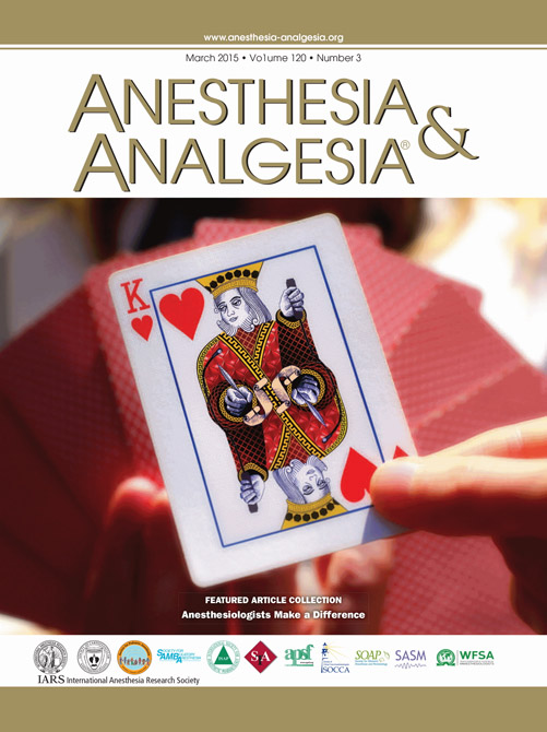 Anesthesia and Analgesia